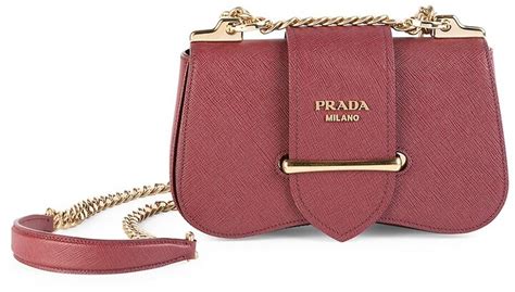 prada sidone leather cross-body bag|Prada.